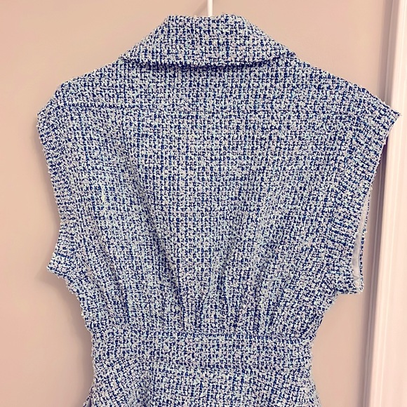 Blue Tweed Dress - never worn. Small - Picture 6 of 12
